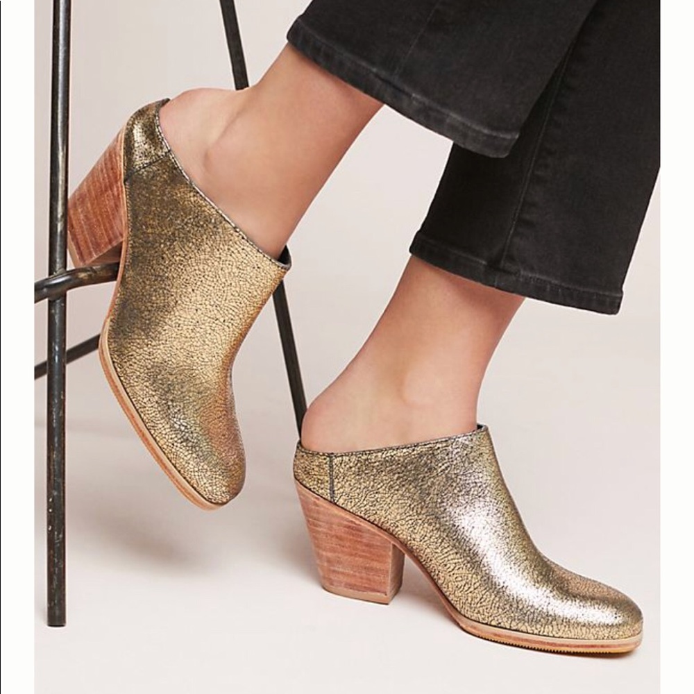 Rachel Comey Mars Mules in old gold 6.5 brand new!